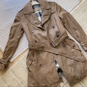 Burberry Brit Leather Trench